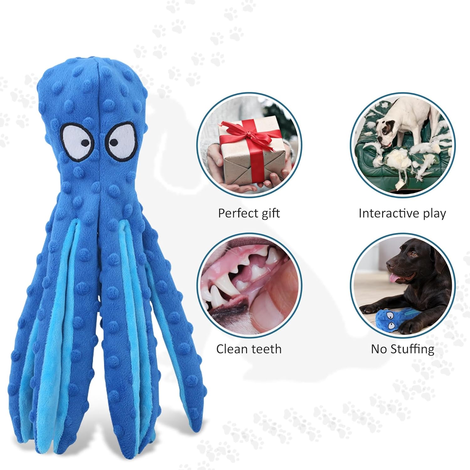 Paw-Some Deal: 3 Dog Toys for The Price of 1 - Perfect for Small Dogs and Puppies. Tough Durable Squeaky - No Stuffing Squeaky, Ideal for Teeth Cleaning